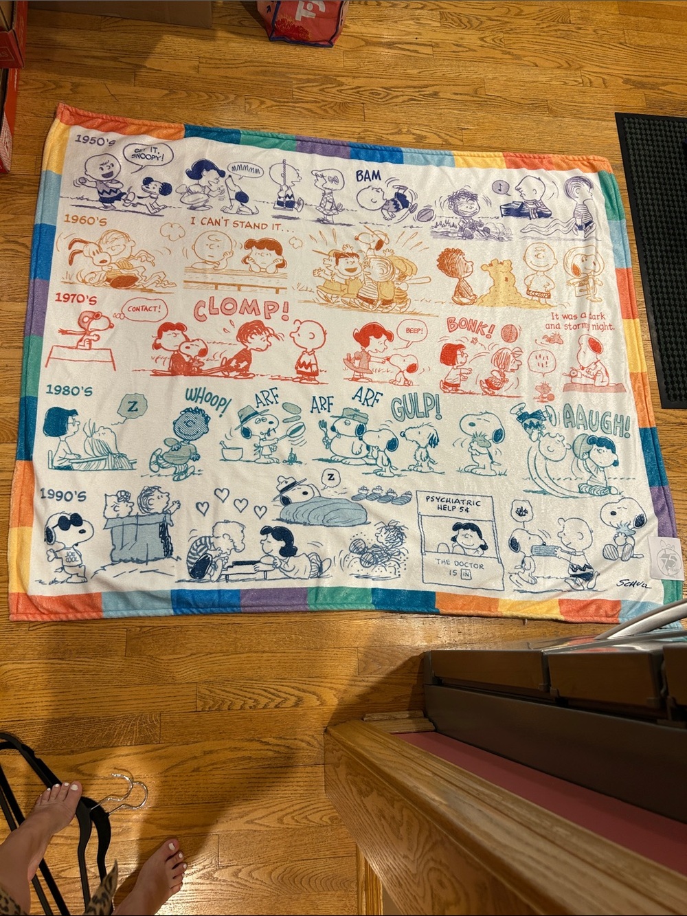 Hallmark Peanuts 75th Anniversary Throw Blanket